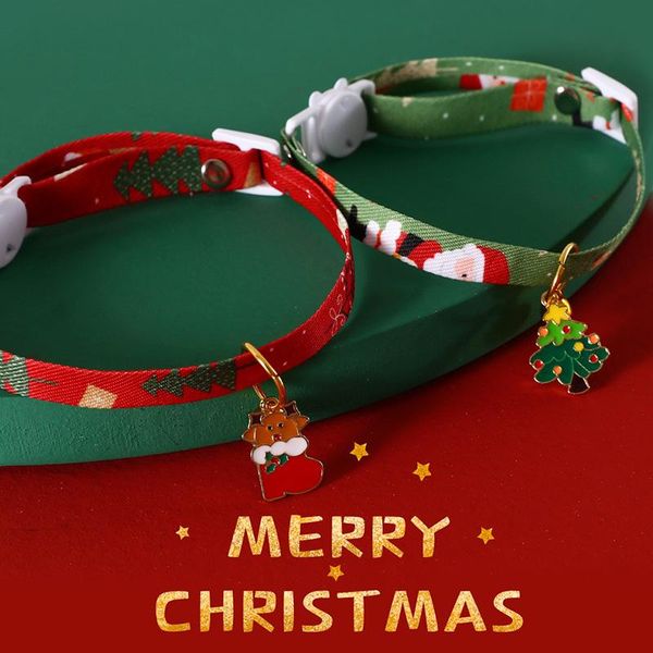 

cat collars & leads 1pc adjustable bells pet collar christmas necklace dog