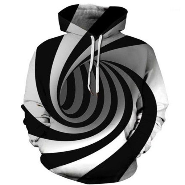 

men's hoodies & sweatshirts punk hip hop dizzy arts 3d men/women sweatshirt male hooded good vortex pullover hoody clothing, Black