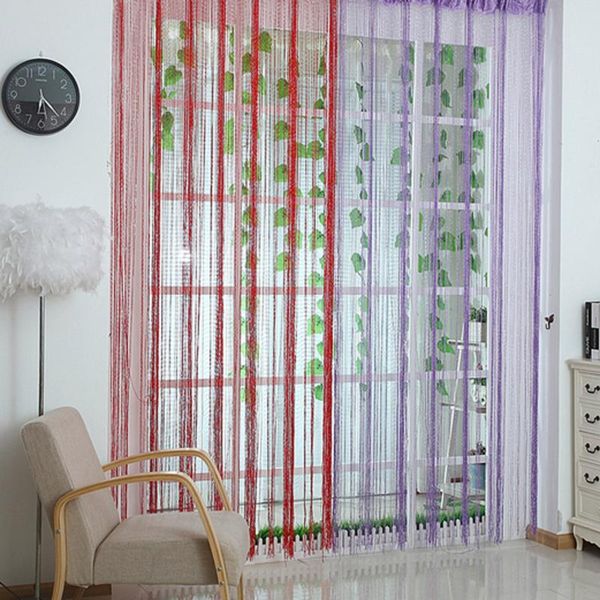 

curtain & drapes 200x100cm luxury crystal flash line shiny tassel string door window room divider home decoration cortinas