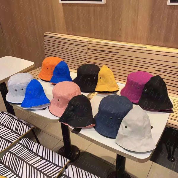 Designer Bucket Chapéu Mens Cap Brim Pedido Chapéus Para Letras Unisex Letras Praia Pescador Tampões Com Quatro Temporada Moda Cool Respirável Alta Qualidade 6 Cor 6