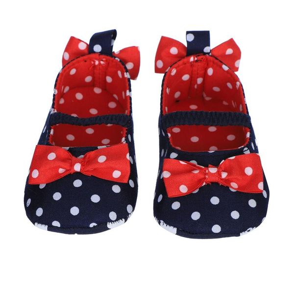 

first walkers toddler girl crib shoes born baby girls boys bowknot soft sole dot print casual
