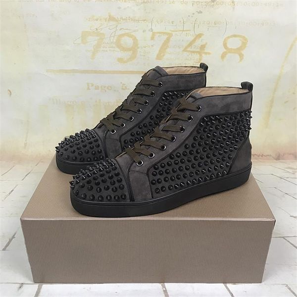 

mstacchi classics faux suede male vulcanized shoes high-mature rivet cross-tied solid color wearproof men walking dress, Black
