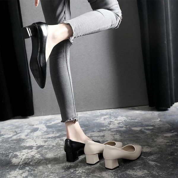 

dress shoes women high women's autumn chaussure femme zapatos mujer, Black