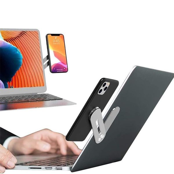 

cell phone mounts & holders lapholder adjustable side mount clip magnetic computer expansion bracket foldable shrink cellphone stand