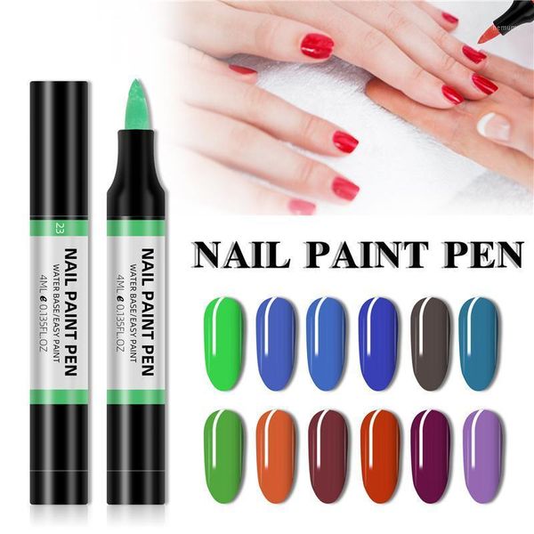 

24color gel polish pen varnish uv nail semi-permanent base coat primer art extension led set for manicure tslm21, Red;pink