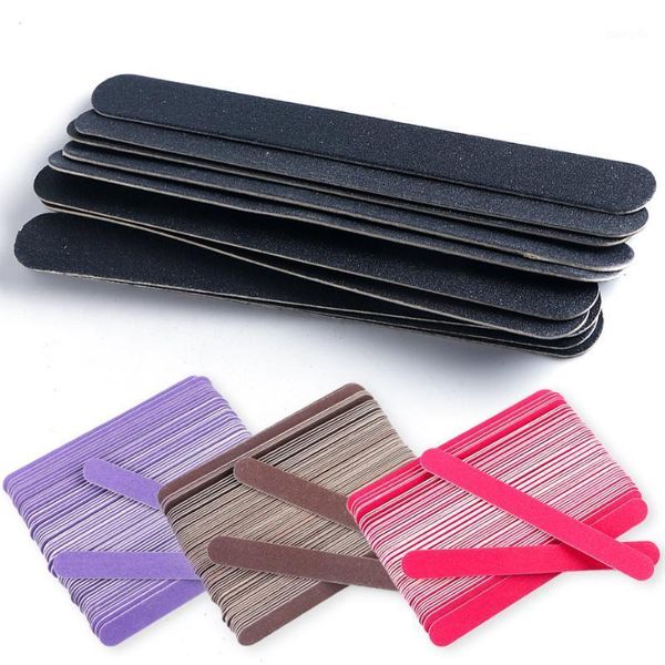 

10pcs 180/240 grit wooden nail file set professional sanding polishing buffer sandpaper colorful disposable tool manicure ji15421