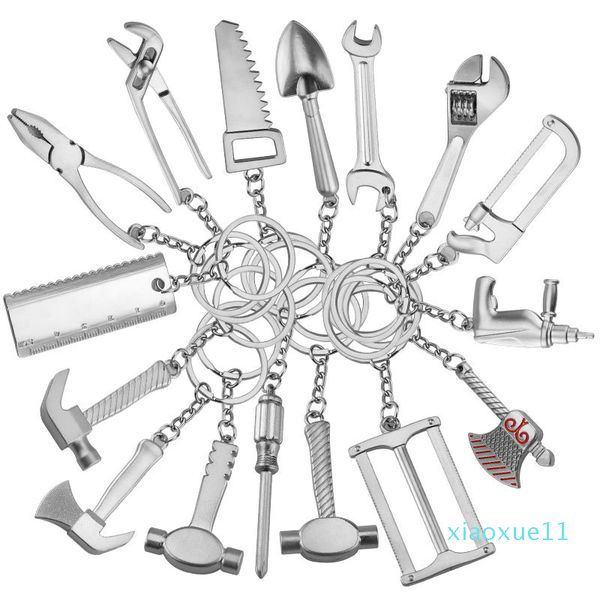 

luxury- creative metal tools key chain fashion adjustable wrench metal key chain party favor pendant festive gift home decor tta777, Silver