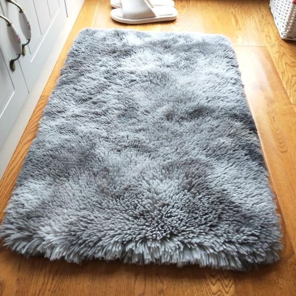 

carpets fluffy fur tie dye area rug for bedroom .bathroom mat shaggy cute small plush anti-slip soft floor