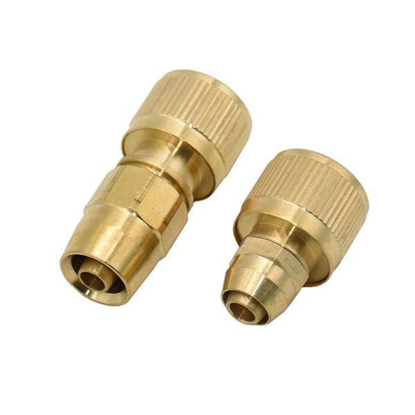 

3/8" hose quick connector brass water gun garden irrigation sprinkler copper adapter 1pcs watering equipments