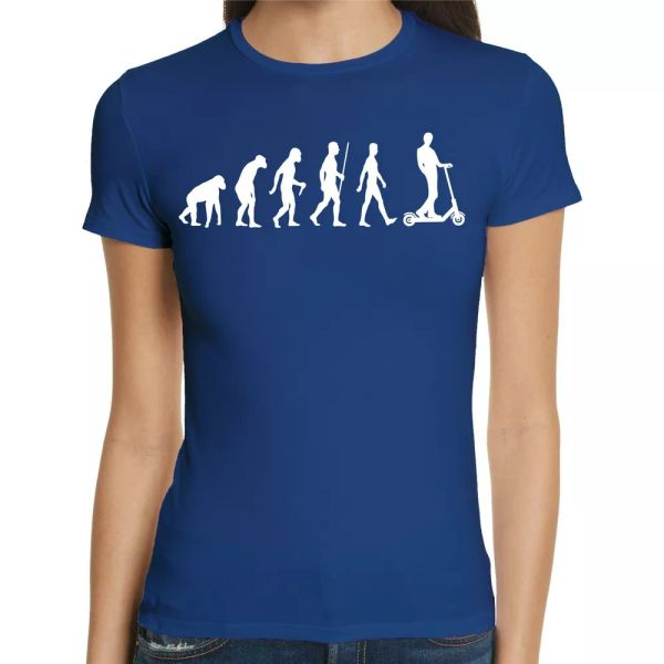 

Evolution E-SCOOTER WOMENS T-Shirt | Electric Scooter | Pedal Scooter Electric Scooter, White;black