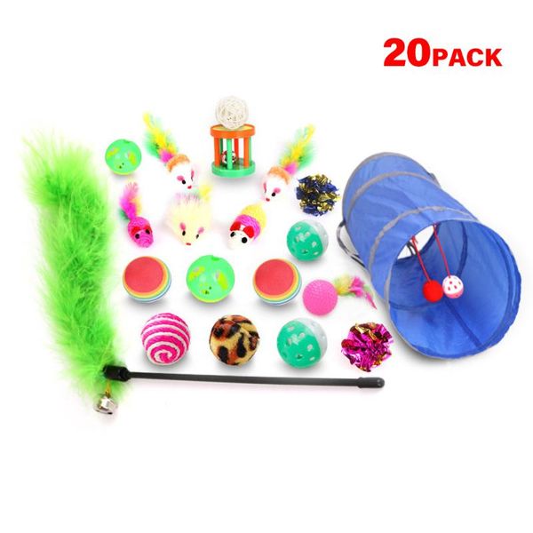 

cat toy set mouse ball variety kitty way tunnel 20 pcs toys