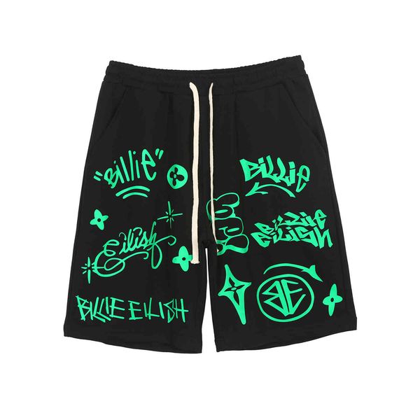 

fashion shorts artie men's clothing | brand over the knee straight tube loose casual hip hop shorts, capris, middle pants, trendy, White;black