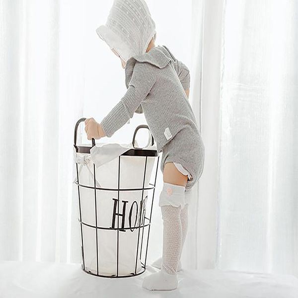 

footies born baby girl stocking cotton summer infant knee high socks for 0-6 years 1 pair mesh breathable, Blue