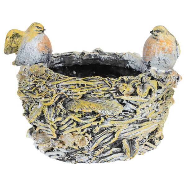

planters & pots resin flowerpot bird's nest modelling flower pot creative planting basin