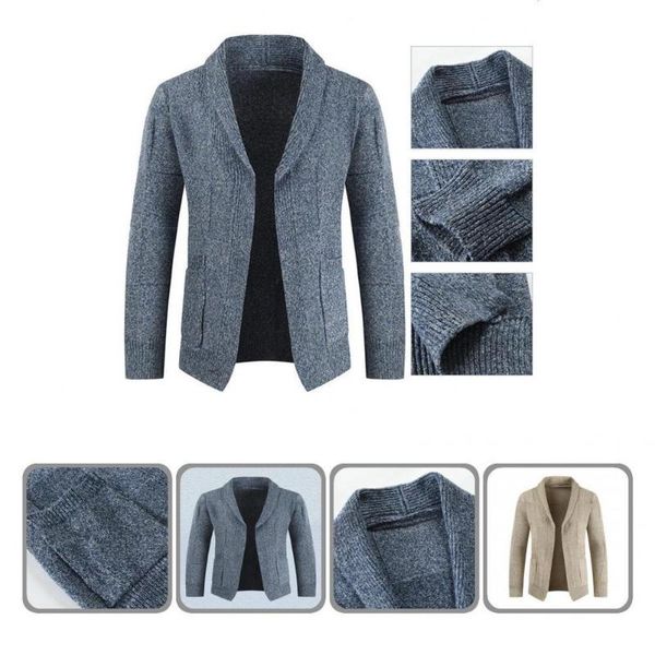 

men's sweaters cardigan stylish leisure winter sweater coat gentle warm for work, White;black