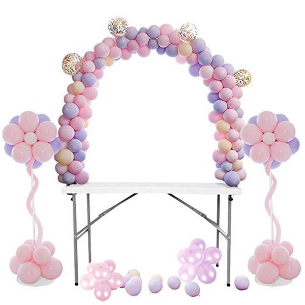 

large balloon arch set column stand base frame kit birthday wedding party decor