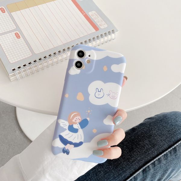 

variable princess patterns liquid silicone rubber phone cases for iphone 12 11 pro promax x xs max 7 8 plus