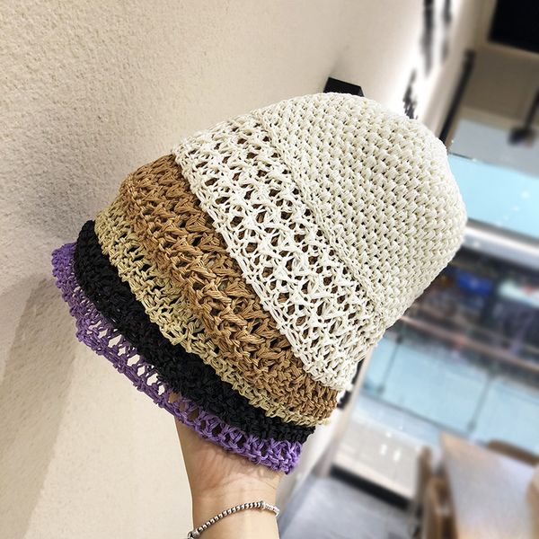 

korean loli paste scalp water pipe fisherman's hat children chic spring and summer thin and versatile street pure color basin hat, Blue;gray