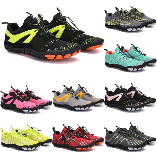 

2021 four seasons five fingers sports shoes mountaineering net extreme simple running, cycling, hiking, green pink black rock climbing 35-45