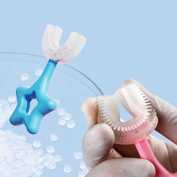 

u-shaped silicone toothbrush keepsakes keepsakes children teethers soft clean brushing kids toothbrushes teeth oral care cleaning baby 20220
