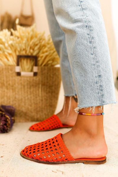 

women orange anais advanced flat knit slippers women's 2021, Black