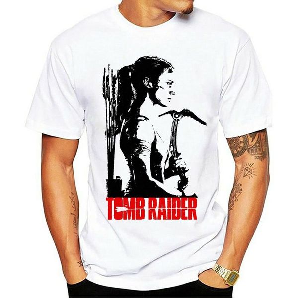 

men's t-shirts t shirt tomb raider movie lara croft alicia vikander grey s tee s-3xl, White;black