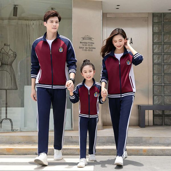 

tracksuits long sleeve women's uniform for primary and middle school students, Gray