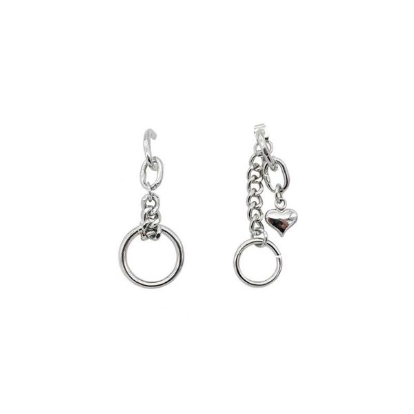 

dangle & chandelier selling classic silver peach heart chain long tassel ear drop cute sweet big circle for woman