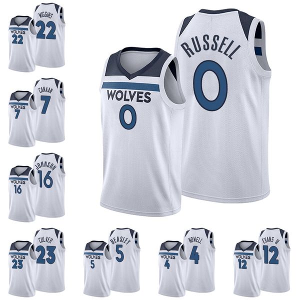 

minnesotatimberwolvesmen isaiah canaan jimmy butler d'angelo russell jacob evans iii james johnson jersey, Black