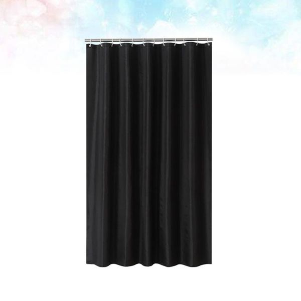 

shower curtains 1pc color curtain black waterproof bathroom polyester moisture-proof partition with hook (120x180cm)