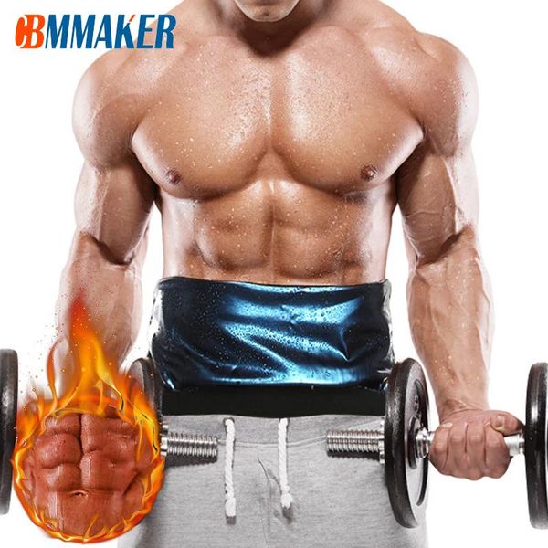 

waist support men slimming belt trainer sauna abdomen fat burner corset sweats weight loss trimmer for gym workout fitness, Black;gray