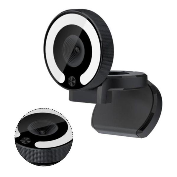 

mini cameras 3 colors computer camera hd network 1080p/2k live beauty autofocus webcam fill light with touch dimming