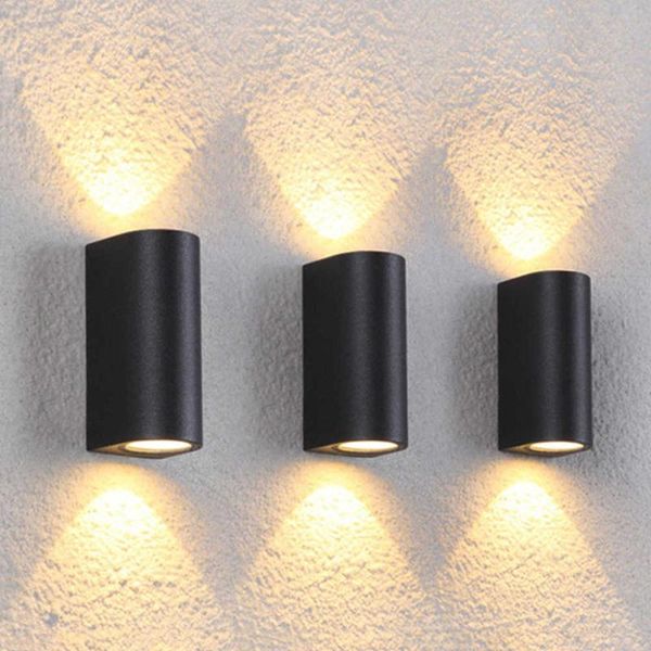 

modern outdoor lighting waterproof led wall lamps replaceable bulb 10w aluminum garden lights black porch balcony