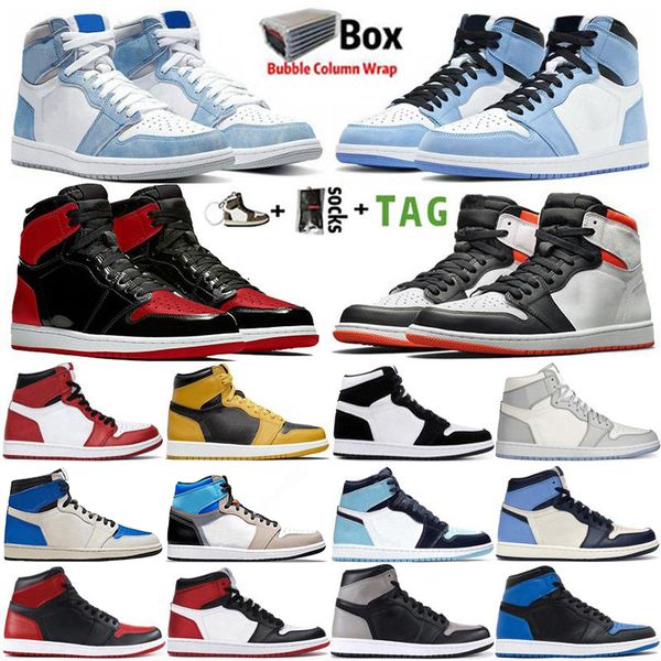 

2022 with box mens basketball shoes jumpman 1 1s hyper royal university blue prototype electro orange pollen mid banned unc twist women trai
