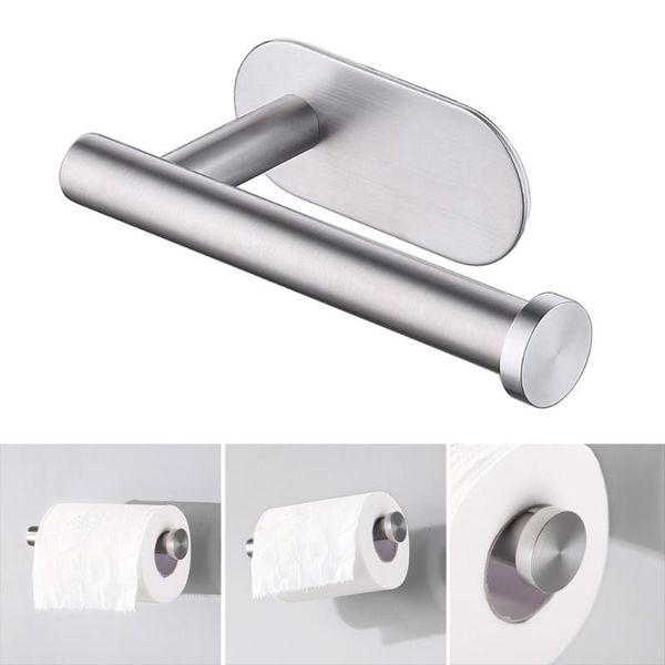 

toilet paper holders stainless steel holder wall bathroom tissue roll hanger storage rack hanging shelf kitchen accessories