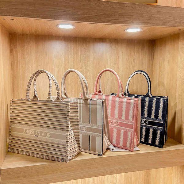 

high capacity women's summer trend with ins canvas bag red portable tote bag