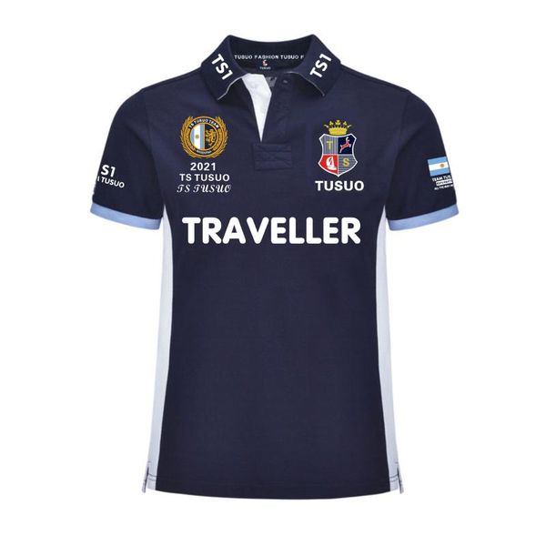 

men's polos 2021 solid color big horse ralp shirt cotton short-sleeved summer large size s-5xl, White;black