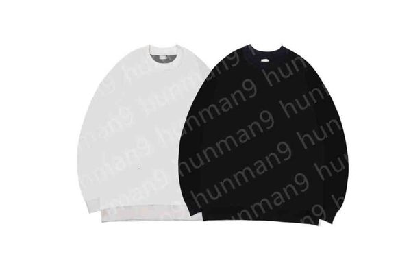 

mens designer round neck classic paris style sweater outdoor couple casual sweatshirt asian size, White;black