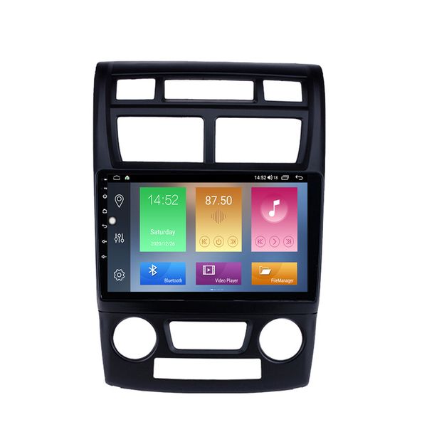 9-дюймовый автомобиль DVD Multimedia Android Stereo Radio Player для Kia Sportage 2007-2017 AUTO A / C с поддержкой USB WiFi SWC 1080P