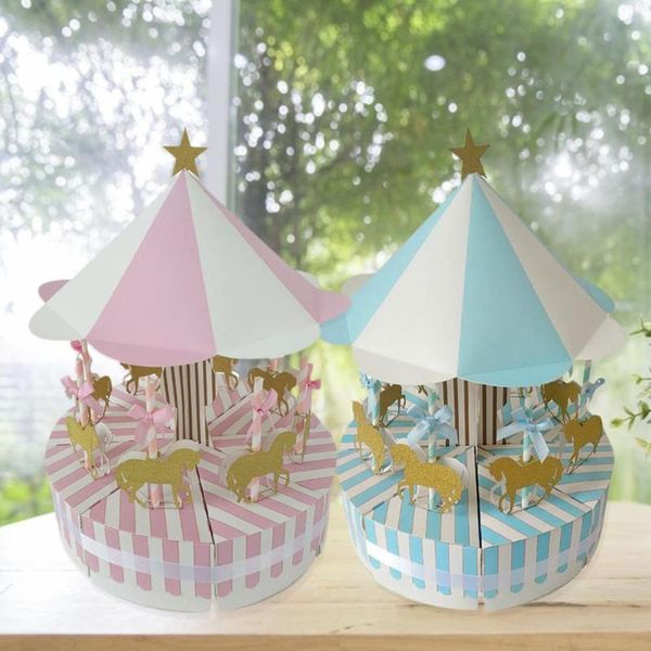 

gift wrap romantic carousel candy box wedding favors gifts souvenir for guest christmas bags paper boxes decorations home party