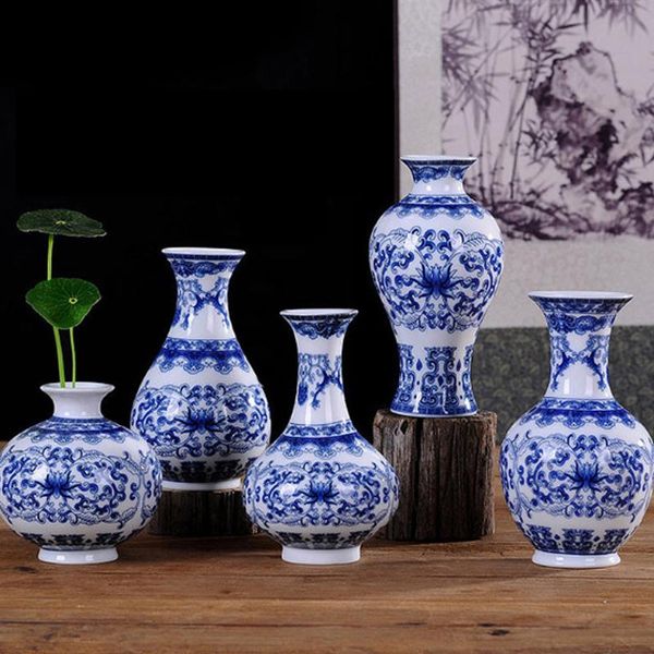

vases vintage home decor ceramic antique blue and white porcelain c pattern traditional chinese vase fo
