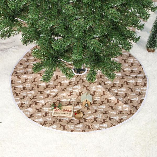 

christmas decorations 60/80/100cm elk tree skirt el xmas event year party decor printed carpet