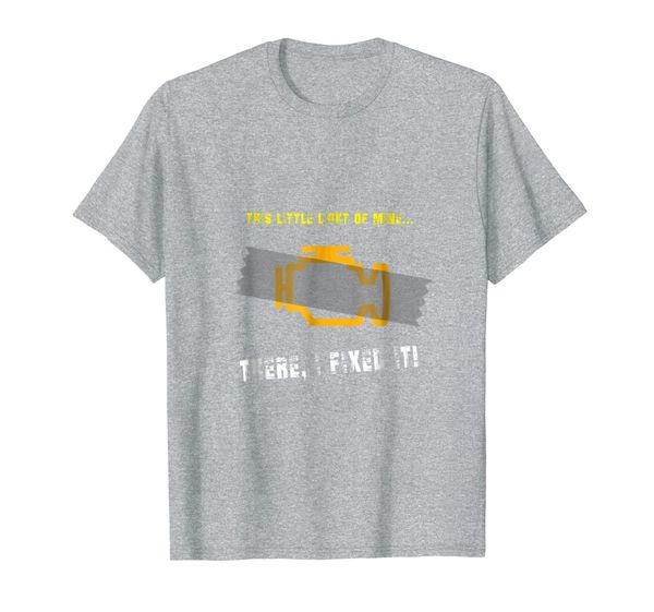 

this little light of mine - check engine light t-shirt, White;black