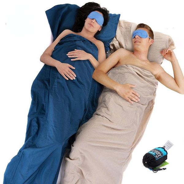 

sleeping bags bag liner envelope cotton ultralight portable single double camping
