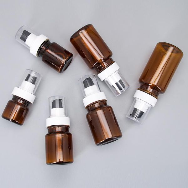 

storage bottles & jars travel amber lucifugal plastic pet portable face cream jar cosmetic container empty pump lotion