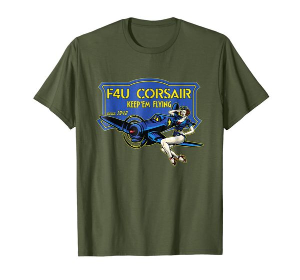 

f4u corsair ww2 plane pinup girl warbird airshow shirt, White;black