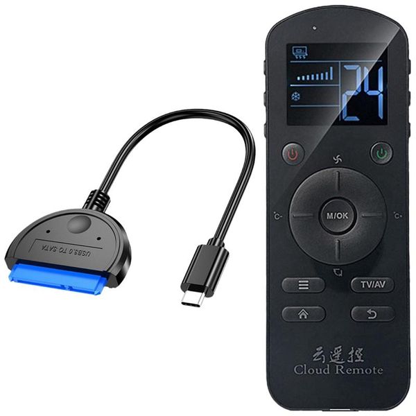 

remote controlers 1 pcs hard disk adapter cable usb3.1 to sata converter & home smart tv control with lcd sn