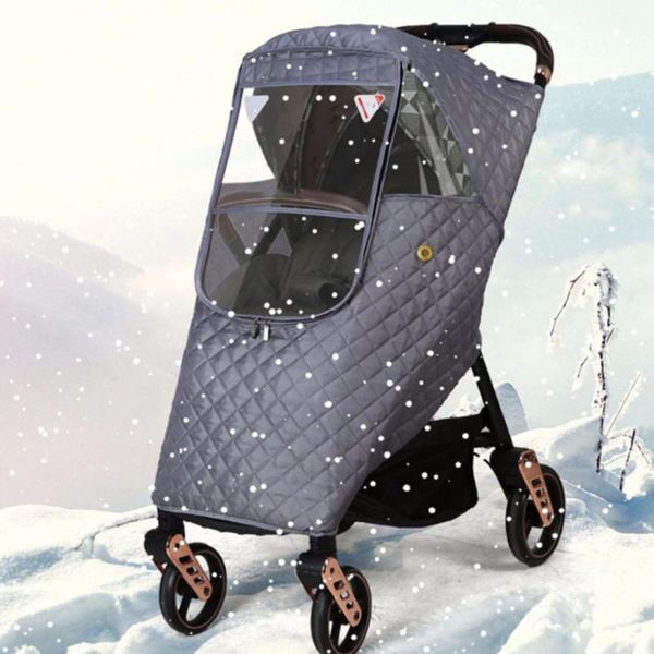 

universal thicken stroller pushchair sunshade rain cover wind dust shield full parts & accessories