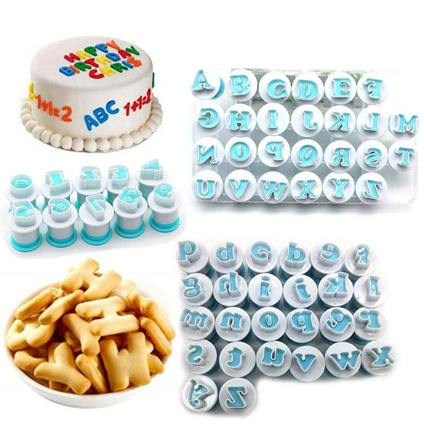 

baking moulds alphabet number biscuit cutter lowercase uppercase letter cake decorating cookie tools stamp mold dessert accessories