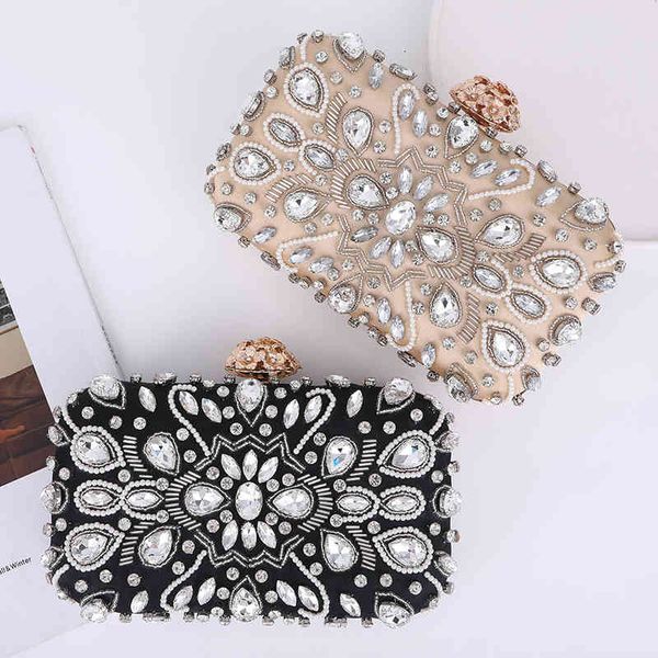 

celebrity dinner bag women's pearl embroidery diamond evening party bride's hand shoulder main push